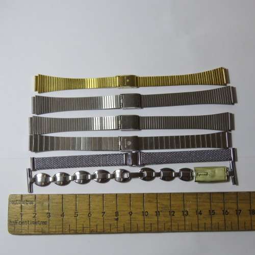 Lot of 6 ladies watch metal straps