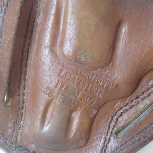 38 Revolver snub nose holster - Well used