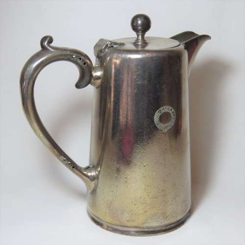 Union Castle Line Mappin and Webb silverplated coffee pot - Scarce