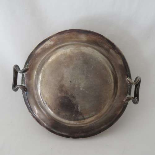 Union Castle Line silverplated serving dish with military use marks