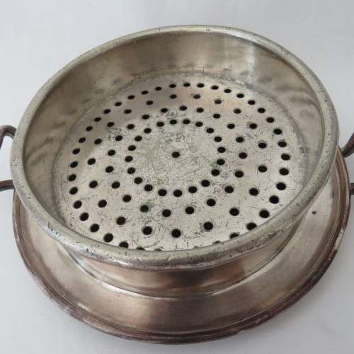 Union Castle Line silverplated serving dish with military use marks