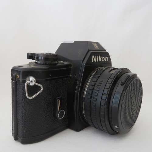 Nikon EM camera with Nikon lens series E 50 mm 1:1.8