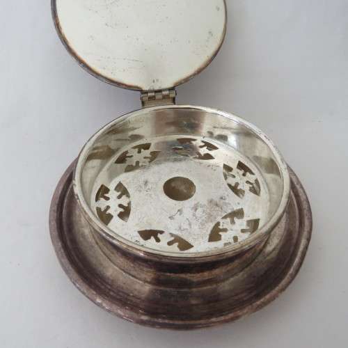 Antique silverplated dish with lid - Specially made for Spilhaus by John Turton and Co