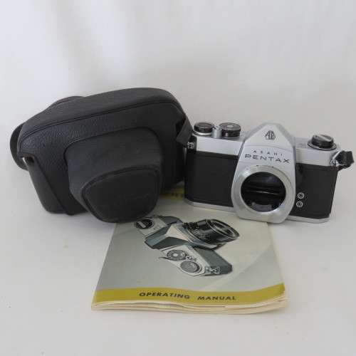 Pentax Asahi SP 500 camera body in bag - With operation manual