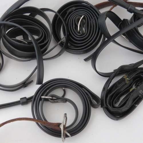 Lot of camera and lens box straps - 2 unused plus films and flash strip with 2 uses left