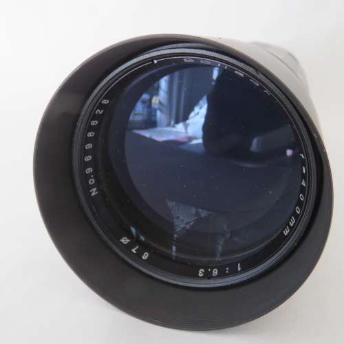 Vintage Soligor 400 mm f/603 classic lens with rotating tripod mount