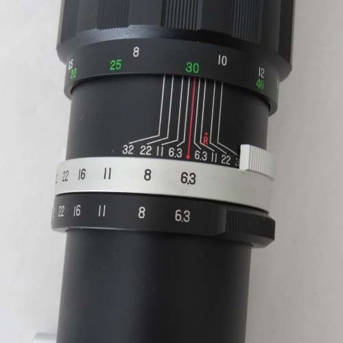 Vintage Soligor 400 mm f/603 classic lens with rotating tripod mount