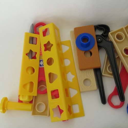 Power Tool set with carrying box - 70 pieces - No lid