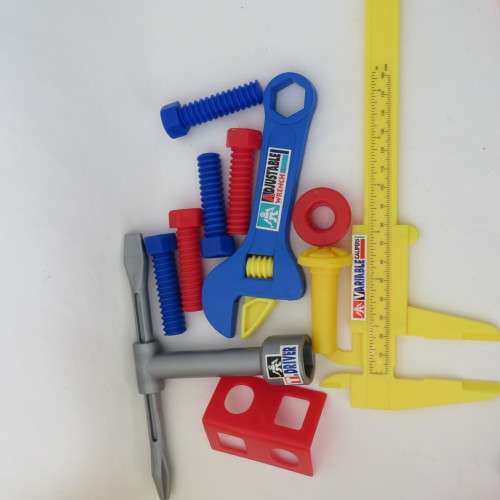 Power Tool set with carrying box - 70 pieces - No lid