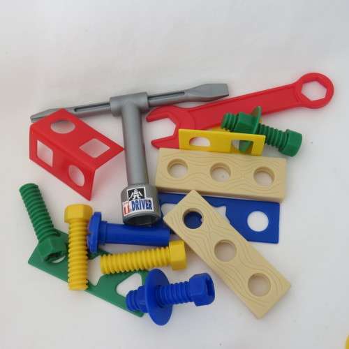 Power Tool set with carrying box - 70 pieces - No lid