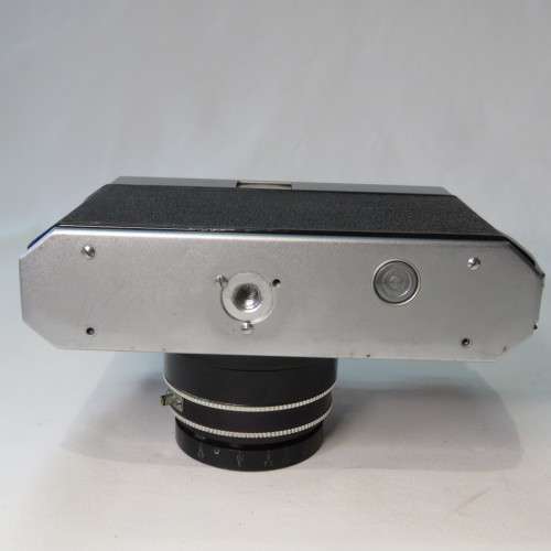 Hamano 35 Film camera with Tokinon 1:2.8 lens missing rewinder - In leather case