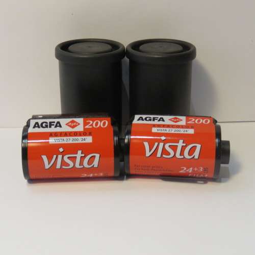 2 rolls of Agfa Vista 200 35 mm film - unused