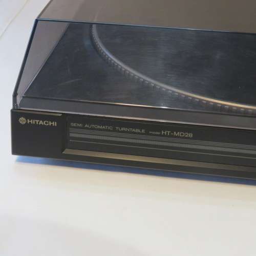 Vintage Hitache HT-MD28 turntable - Good condition - 34 x 36 cm - Turntable 28 x 28 cm
