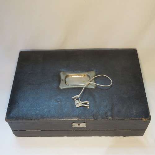 1930`s writing case with accessories - Good condition - 36 x 25 cm