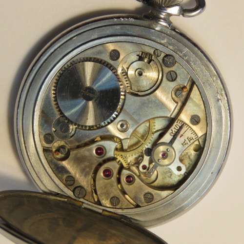 Silvana vintage pocket watch - No glass, hour and second hand - Not working