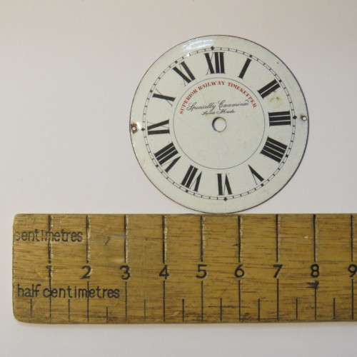 Superior Railway timekeeper pocket watch enameled face - Screw fix