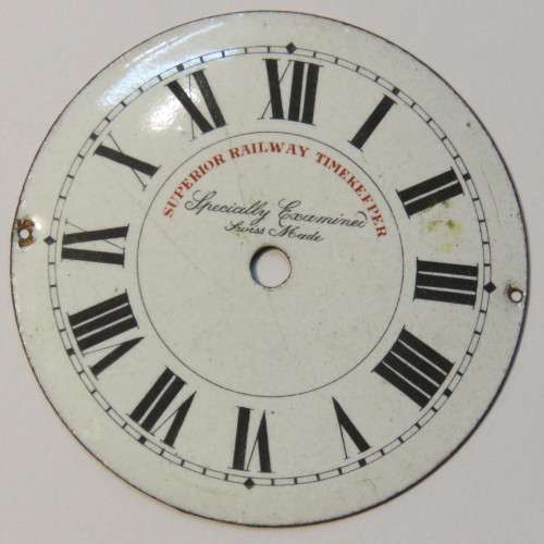 Superior Railway timekeeper pocket watch enameled face - Screw fix