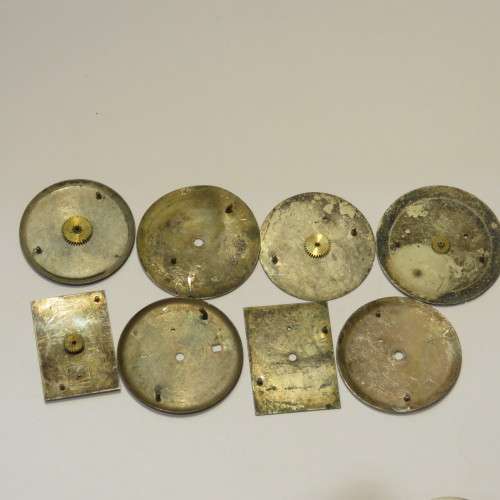 Lot of 26 used vintage mens watch faces