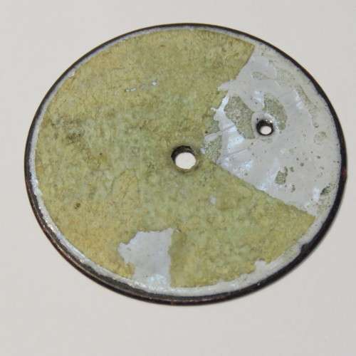 Waterbury Watch Co USA enameled pocket watch face - Fine chips
