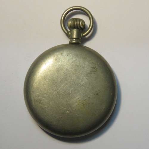 Keystone Silveroid pocket watch case with glass & crown