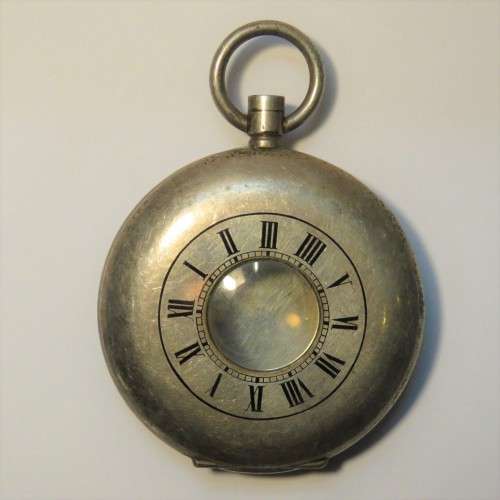 Handmade pocket watch case - Half hunter - No glass, no crown