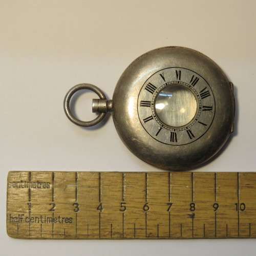 Handmade pocket watch case - Half hunter - No glass, no crown