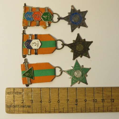 Lot of 3 Dutch 4 day Walk medals