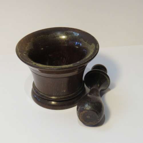 Small stinkwood mortar and pestle - Vintage
