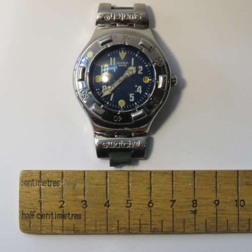 Swatch Irony Scuba 200 mens watch - Working - Needs battery - No strap