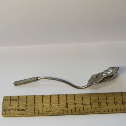 Vintage silverplated castor sugar spoon