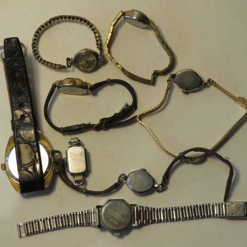 Lot of 8 vintage mechanical watches for spares