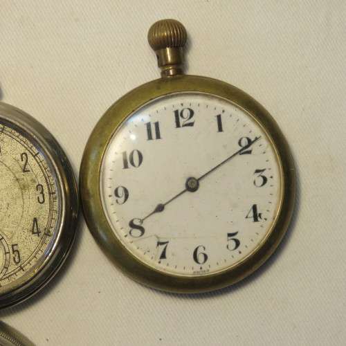 Lot of 3 pocket watches without back plates - Not working