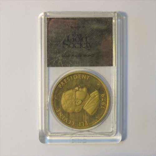 Gold Society ELI Levine medallion - Slabbed