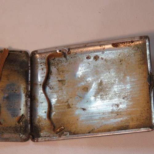 Vintage Nickle cigarette case