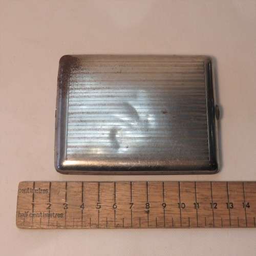 Vintage Nickle cigarette case