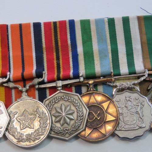 Set of 7 SADF Border War Medals