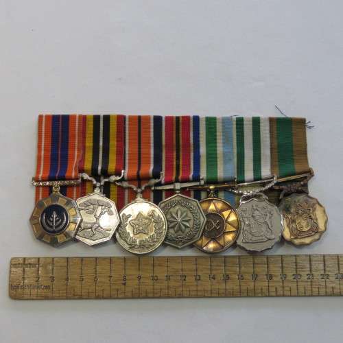 Set of 7 SADF Border War Medals