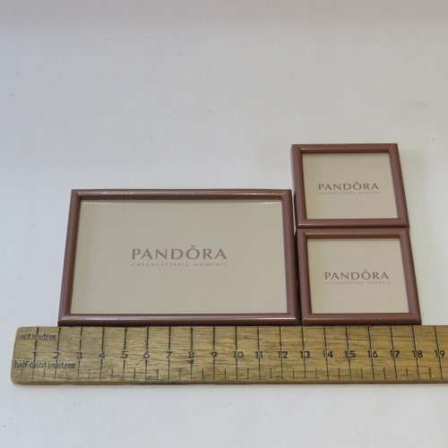 Set of 3 Pandora photo frames - Never used