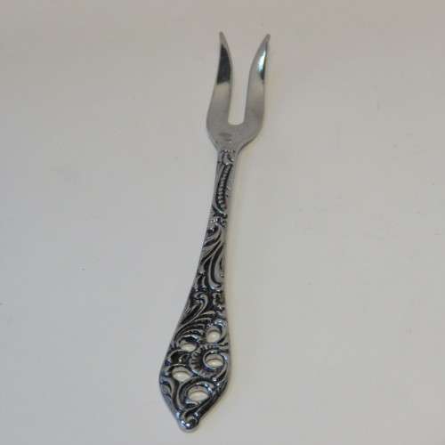 6 Dutch silverplated cocktail forks - In original box