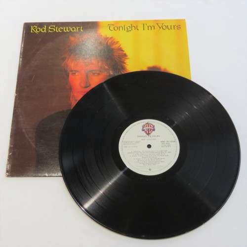 Vintage Vinyl Record LP 33 rpm Rod Steward Tonight I`m yours 1981 - WB records WBC(X) 1518