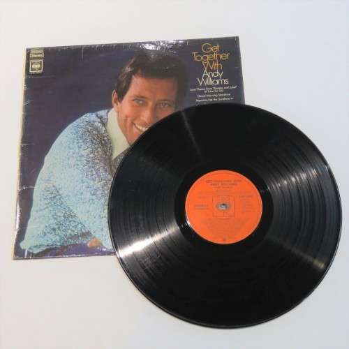 Vintage Vinyl Music Record LP 33 rpm Get Together with Andy Williams - CBS records ASF 1472