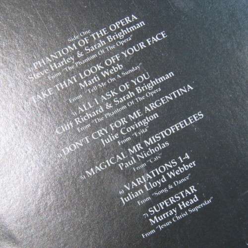Vintage Vinyl Music Record LP 33 rpm The Premiere Collection The best of Andrew Lloyd Webber