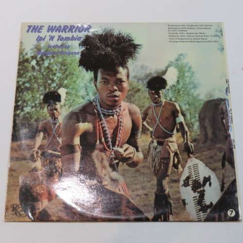 Vintage Vinyl Music Record LP 33 rpm The Warrior Ipi `N Tombia Margaret Singana 1973