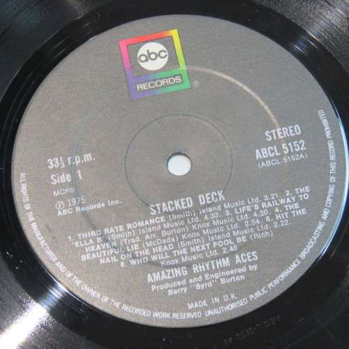 Vintage Music LP Amazing Rhythm Aces - Stacked deck ABCL5152 - ABC records 1975