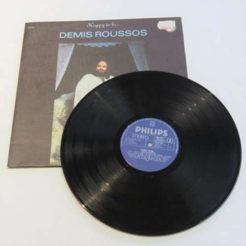 Vintage Music LP Vinyl 33 rpm Demis Roussors Happy to be - Philips 9101027 Stereo 1976