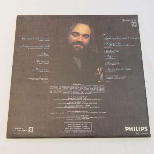 Vintage Music LP Vinyl 33 rpm Demis Roussors Happy to be - Philips 9101027 Stereo 1976