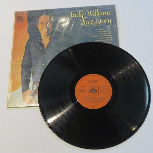 Vintage Vinyl Music Record LP 33 rpm - Andy Williams Love Story - CBS Records - ASF 1568