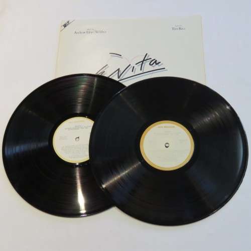 Vintage Vinyl Music Record LP 33 rpm EVITA Andrew Lloyd Webber 1977 MCA Records - NDL 35/6