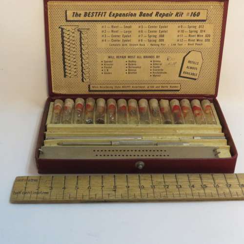 Vintage Bestfit Expansion band repair kit #160 - Watchmaker tools