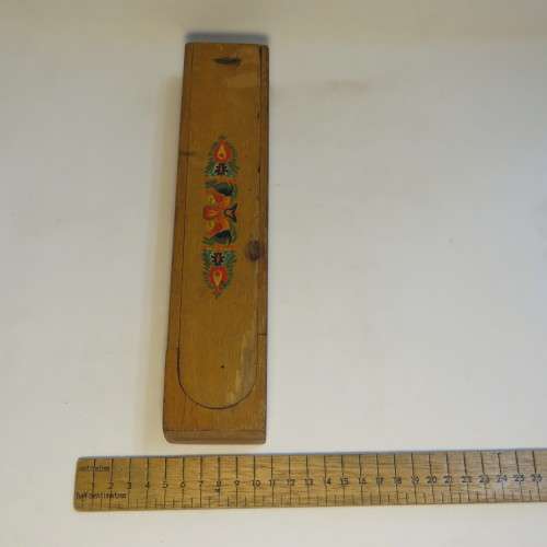 Vintage Pencil case in beachwood - 1960's